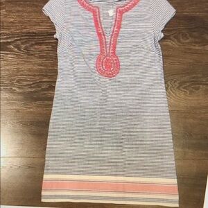 ❤️ NWT! VINEYARD VINES LINEN COTTON ISLAND EMBROIDERED TUNIC DRESS, 0